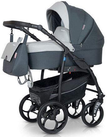 Детская коляска 3 в 1 Verdi Max Plus 03 grey